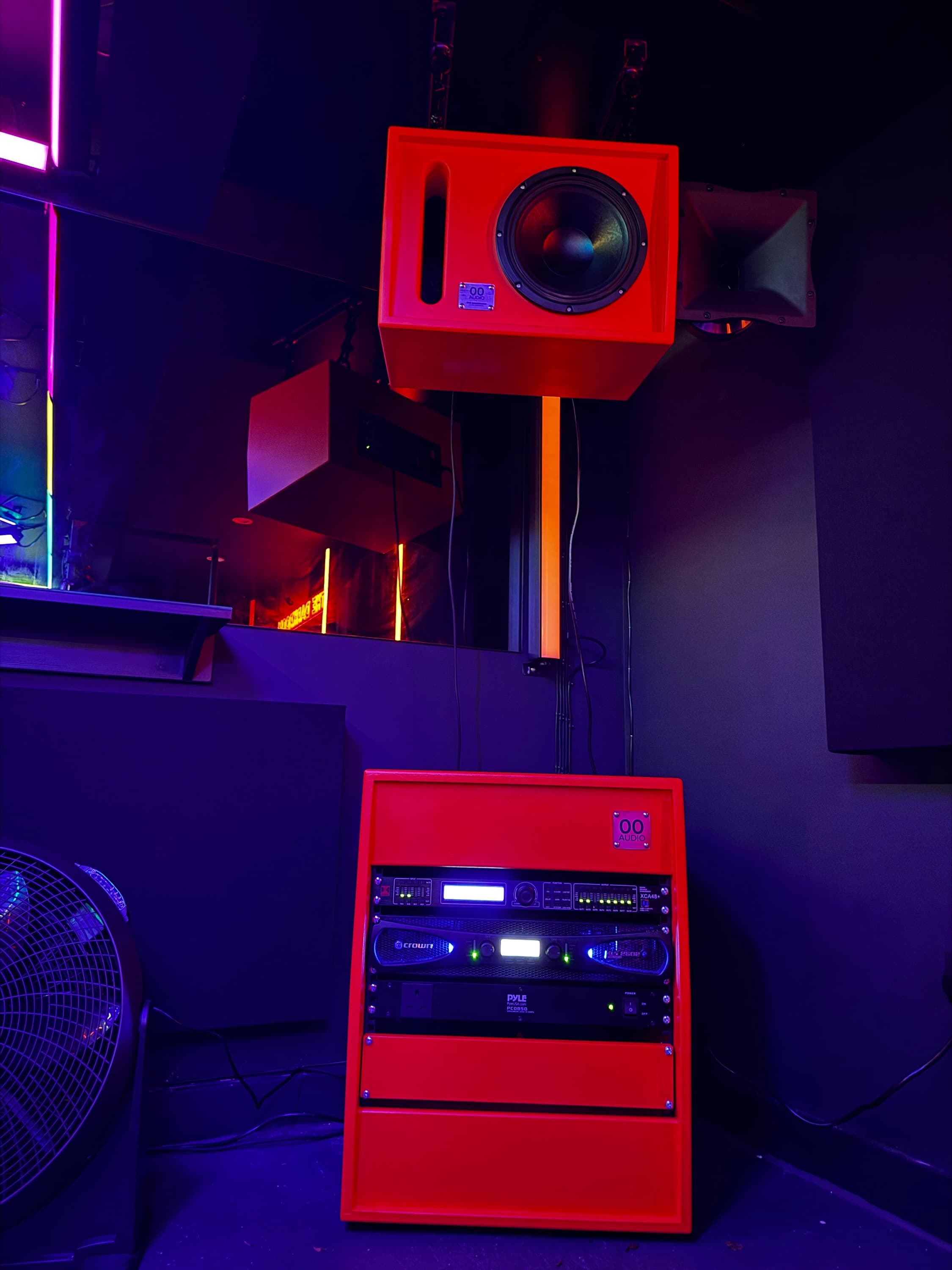 The finished 00 Audio system at The Darkroom